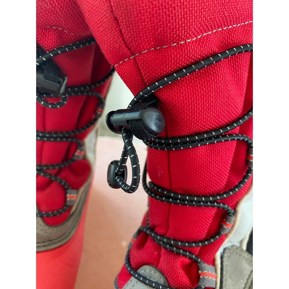 Crocs Snomini Snow Boots Kids C 12-13 Red Excellent Primaloft Insulated Winter